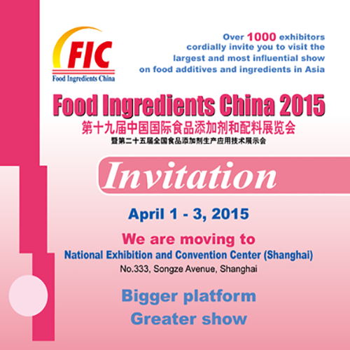 Lebensmittelzutaten China 2015
